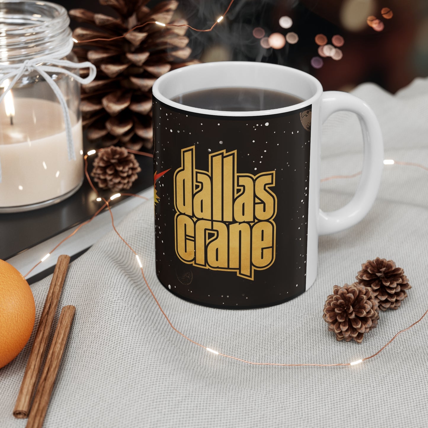 Dallas Crane Ceramic Coffee Cup